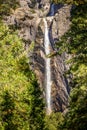 Waterfall in the Yosemite National Park, California USA Royalty Free Stock Photo