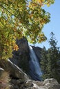 Waterfall in Yosemite National Park in autumn Royalty Free Stock Photo