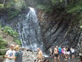 Waterfall Zhenetskyi Huk. Royalty Free Stock Photo