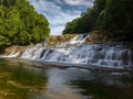 Tinuy-an Falls in Bislig, Surigao del Sur. Philippines. Royalty Free Stock Photo