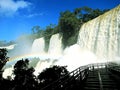 Waterfalls called Las tres hermanas the 3 sisters, on Iguazu P