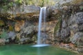 Waterfalls in Catalonia: gorgs de la Cabana, Campdevanol, Girona Royalty Free Stock Photo