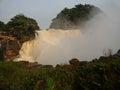 Waterfalls of the Congo River near Kinshasa. Royalty Free Stock Photo