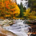 Waterfalls, Falls, Autumn, Landscape Royalty Free Stock Photo