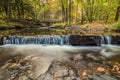 Beautiful calming waterfalls in Autumn Royalty Free Stock Photo