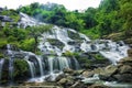 Waterfalls in green nature Royalty Free Stock Photo
