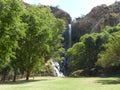 Waterfalls on a hot summer`s day, Walter Sisulu Tambo Botanical Gardens, Krugersdorp, South Africa
