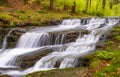 Waterfalls on the Hucava stream in the Jeseniky Mountains