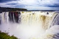 Waterfalls Iguazu in the rainy season