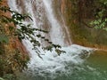 Waterfalls in the iron ore mining area.