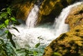 Wild waterfalls near Negril beach Royalty Free Stock Photo