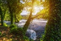 Waterfalls Krka, National Park, Dalmatia, Croatia. View of Krka National Park, Roski Slap location, Croatia, Europe. Beautiful Royalty Free Stock Photo