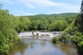 Waterfalls on Mississquoi in Abercorn, Quebec Royalty Free Stock Photo