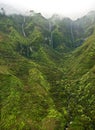 Waterfalls and mist - Kauai Royalty Free Stock Photo