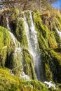 Waterfalls at Monasterio de Piedra, Zaragoza, Aragon, Spain Royalty Free Stock Photo