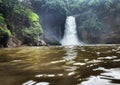 Waterfalls in the monsoon season have their own magnificence. Royalty Free Stock Photo