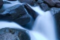 Waterfalls on mountain river