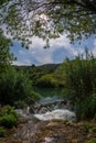 Waterfalls in national park. Krka National Park, Croatia Royalty Free Stock Photo