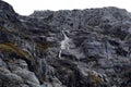 Waterfalls Nena glacier on the archipelago of Tierra del Fuego. Royalty Free Stock Photo