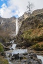 Waterfalls at Nervion river, Delika Canyon, Basque Country, Spain Royalty Free Stock Photo