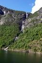 Waterfalls Norway. Royalty Free Stock Photo