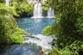 Waterfalls of Ojos del Caburgua, Chile Royalty Free Stock Photo