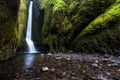 Waterfalls in Oneonta Gorge trail, Oregon Royalty Free Stock Photo