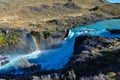 Waterfalls in Parque Nacional Torres del Paine, Chile Royalty Free Stock Photo