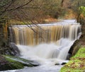 Waterfalls on Pendle Water Royalty Free Stock Photo