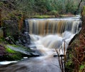 Waterfalls on Pendle Water Royalty Free Stock Photo