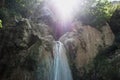 Waterfalls of Petra Boeotia Greece Royalty Free Stock Photo