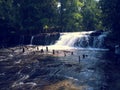 Waterfalls at Phnom Kulen National Park Royalty Free Stock Photo