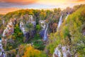 Waterfalls in Plitvice National Park Royalty Free Stock Photo