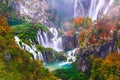 Waterfalls, Plitvice National Park, Croatia Royalty Free Stock Photo