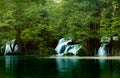 Waterfalls on Pliva river near Jajce city. Bosnia and Herzegovina Royalty Free Stock Photo