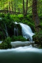 Waterfalls on Pliva river near Jajce city. Bosnia and Herzegovina Royalty Free Stock Photo