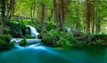 Waterfalls on Pliva river near Jajce city. Bosnia and Herzegovina Royalty Free Stock Photo