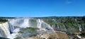 waterfalls and rainbows at Iguacu Falls