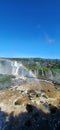 waterfalls and rainbows at Iguacu Falls