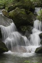 Waterfalls represent major interruptions in river flow. Royalty Free Stock Photo