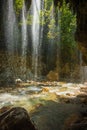 Waterfalls on the river Krikiliotis at Panta Vrexei in Evritania, Greece