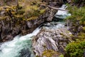 Waterfalls and river at Little Qualicum Falls Provincial Park, B.C Royalty Free Stock Photo