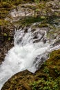 Waterfalls and river at Little Qualicum Falls Provincial Park, B.C Royalty Free Stock Photo
