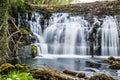 Waterfalls in the rivers and nice forest Royalty Free Stock Photo