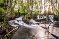 Waterfalls in the rivers and nice forest Royalty Free Stock Photo