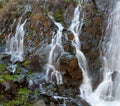 Waterfalls among Rocks at Xyliatos dam in Cyprus Royalty Free Stock Photo