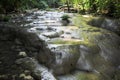 Waterfalls of siete altares on the forest at Livingston