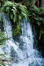 Waterfalls and silky river stream in the mountain on a beautiful river Royalty Free Stock Photo