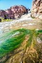 Waterfalls in Sioux Falls, South Dakota, USA Royalty Free Stock Photo