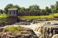 Waterfalls in Sioux Falls, South Dakota, USA Royalty Free Stock Photo